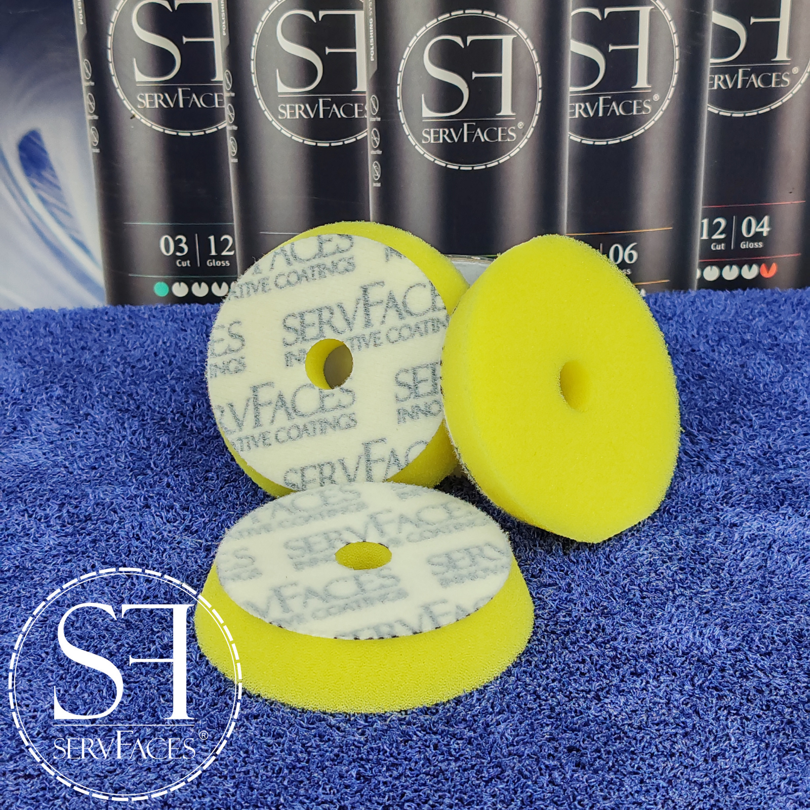 2 ServFaces sunđer za poliranje 80mm žuti medium - Slika 1